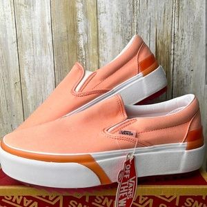 Vans classic slip on platform sneakers